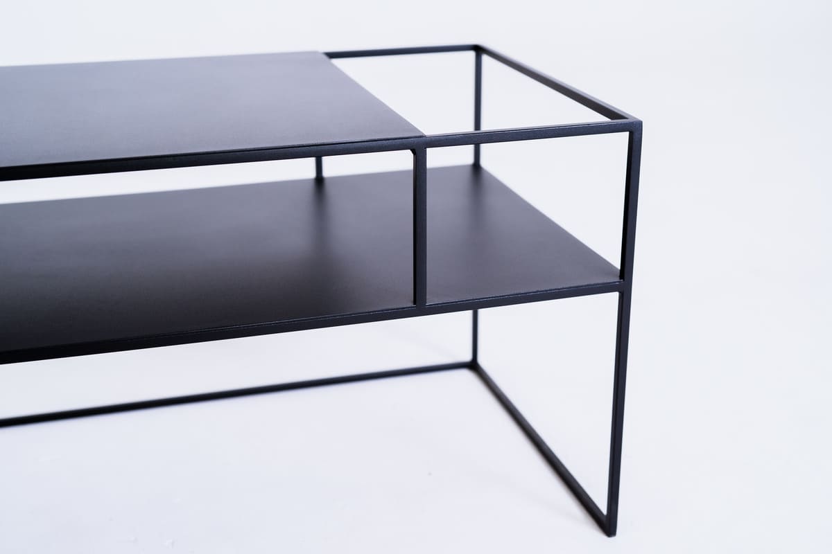 TV-Möbel-Konsole-Senso Flower schwarz